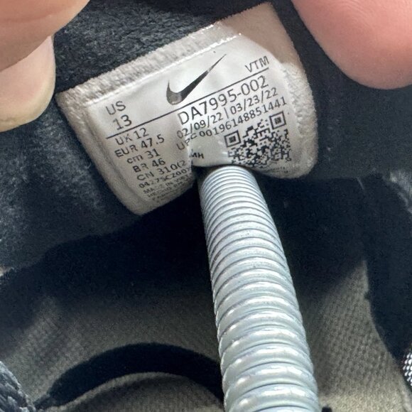 Size 13 - Nike Waffle One Black Khaki Mens Low Top Platform Sneakers‎ DA7995-002 - Picture 10 of 10